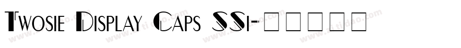 Twosie Display Caps SSi字体转换